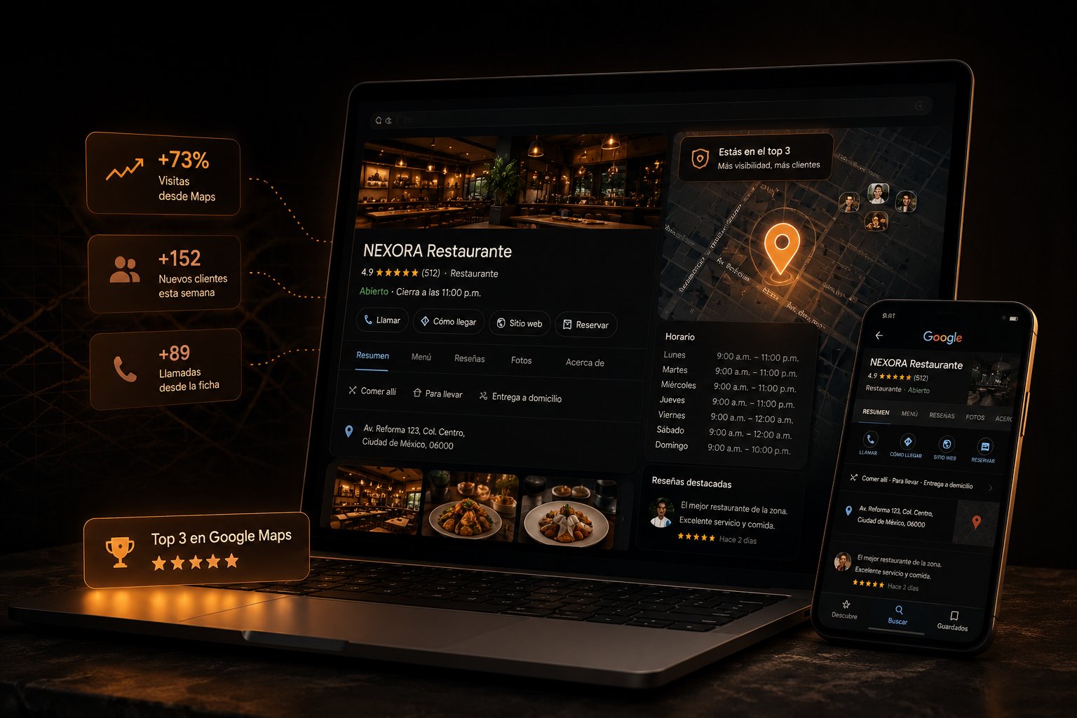 Google Business Profile optimizado — Estrato Marketing
