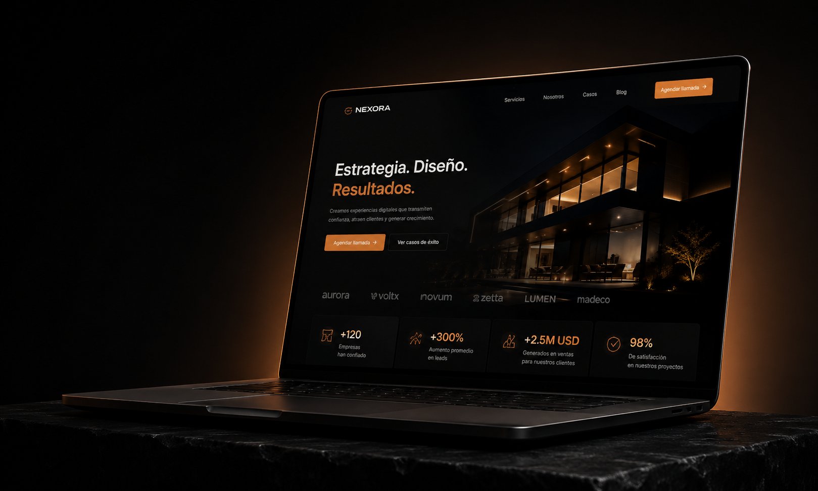 Diseño web premium para negocios locales — Estrato Marketing